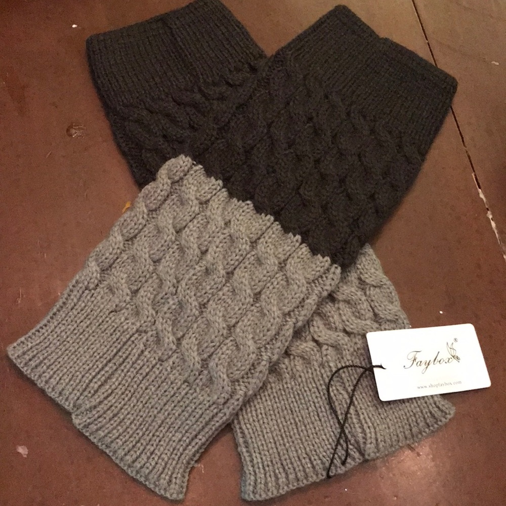 Cozy winter boot warmers. Never been worn